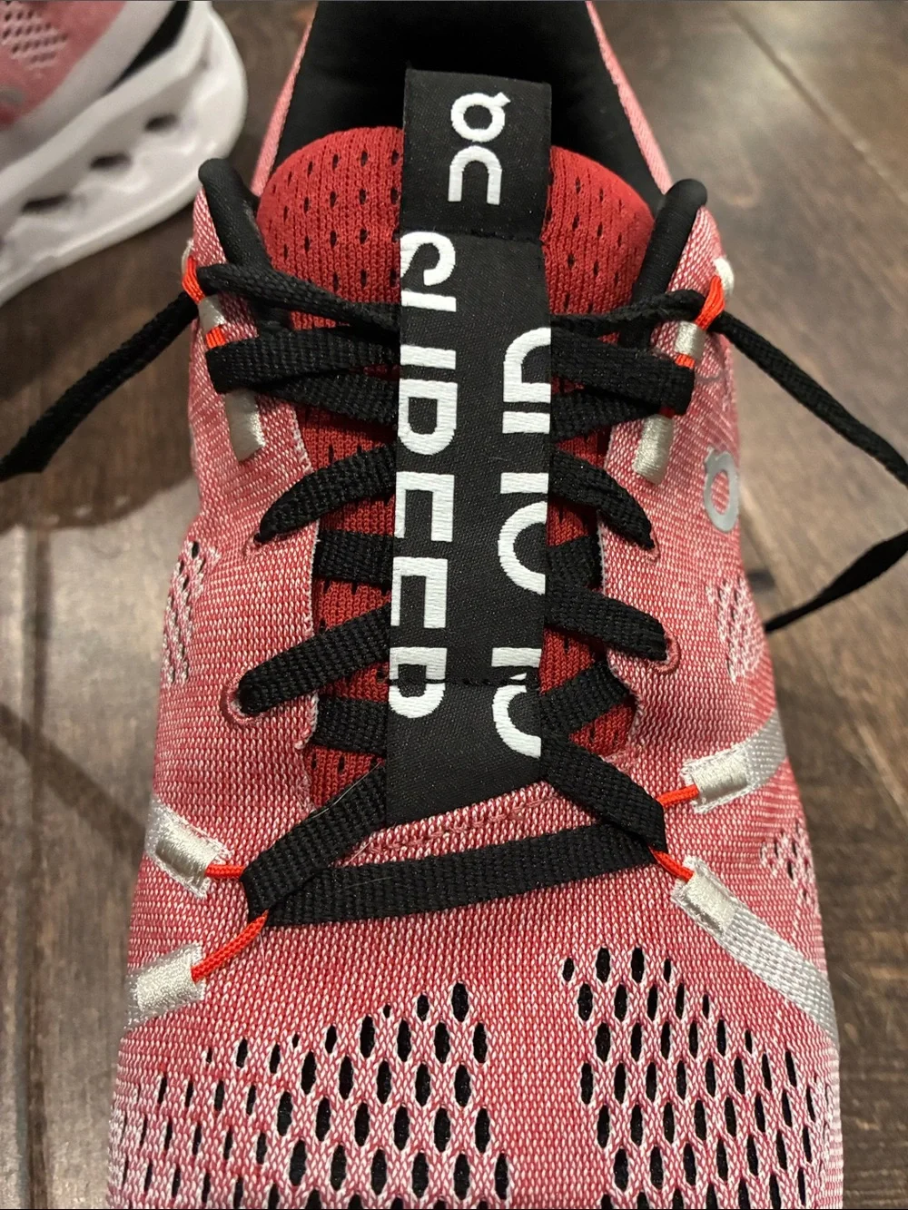 On Running Cloudflow Running Shoes - Coral and Orange Accents